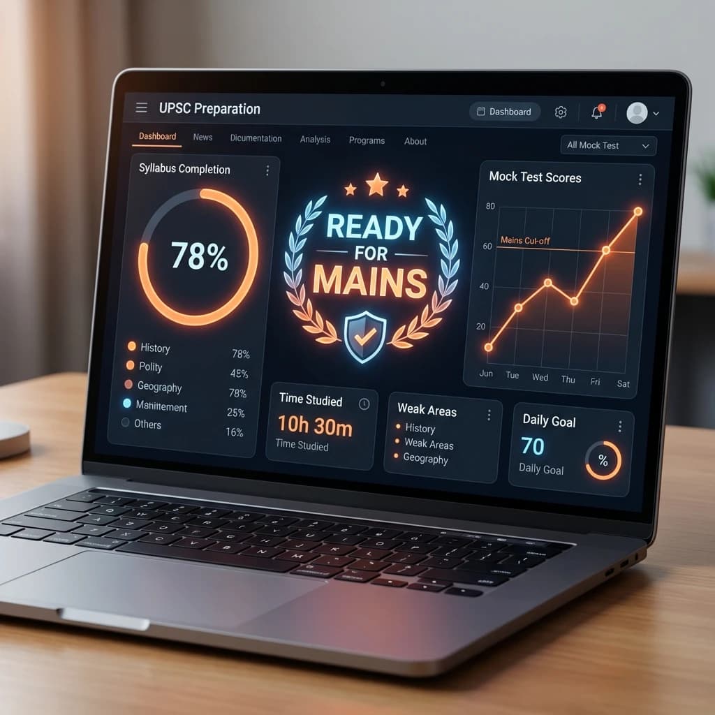 UPSC MCQ Practice Arena Dashboard — Elimination Traps, NCERT Book Citations, and Adaptive Score Analytics
